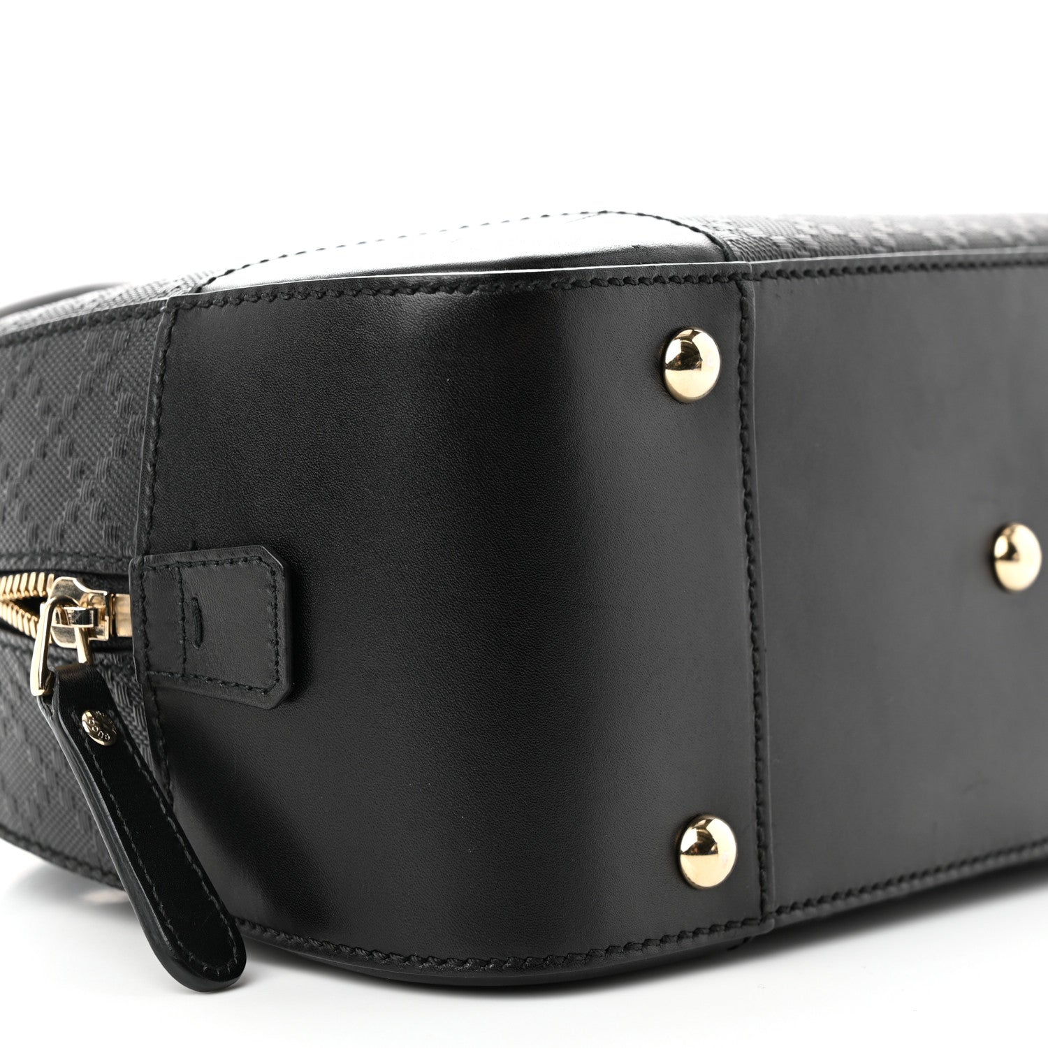Gucci Calfskin Diamante Small Top Handle Bag Black 9 of 11