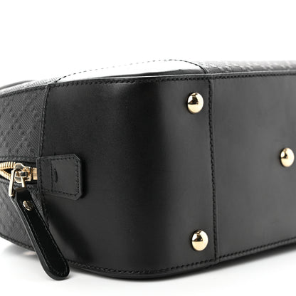 Gucci Calfskin Diamante Small Top Handle Bag Black 9 of 11
