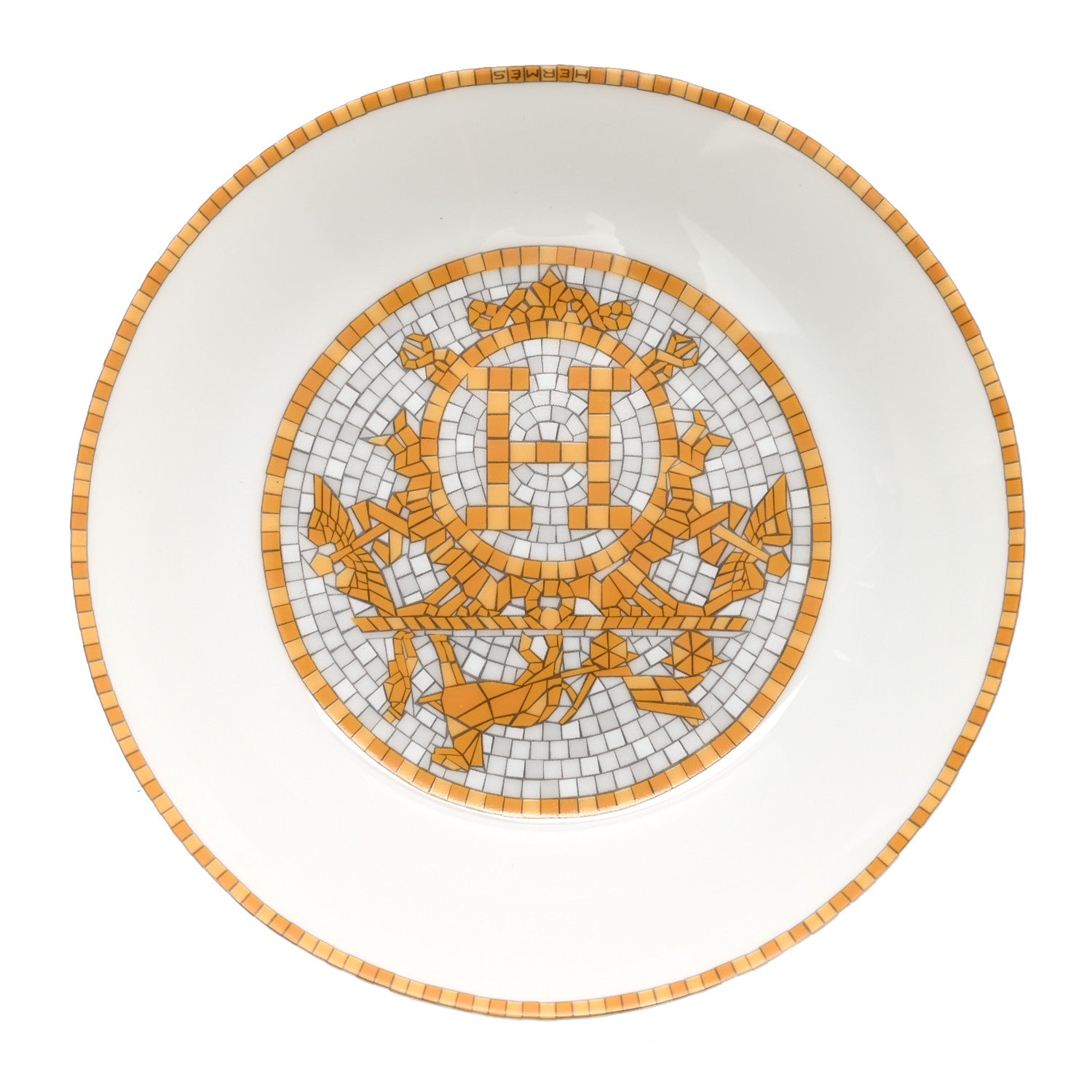Hermes Porcelain Mosaique au 24 Soy Dish 1 of 6