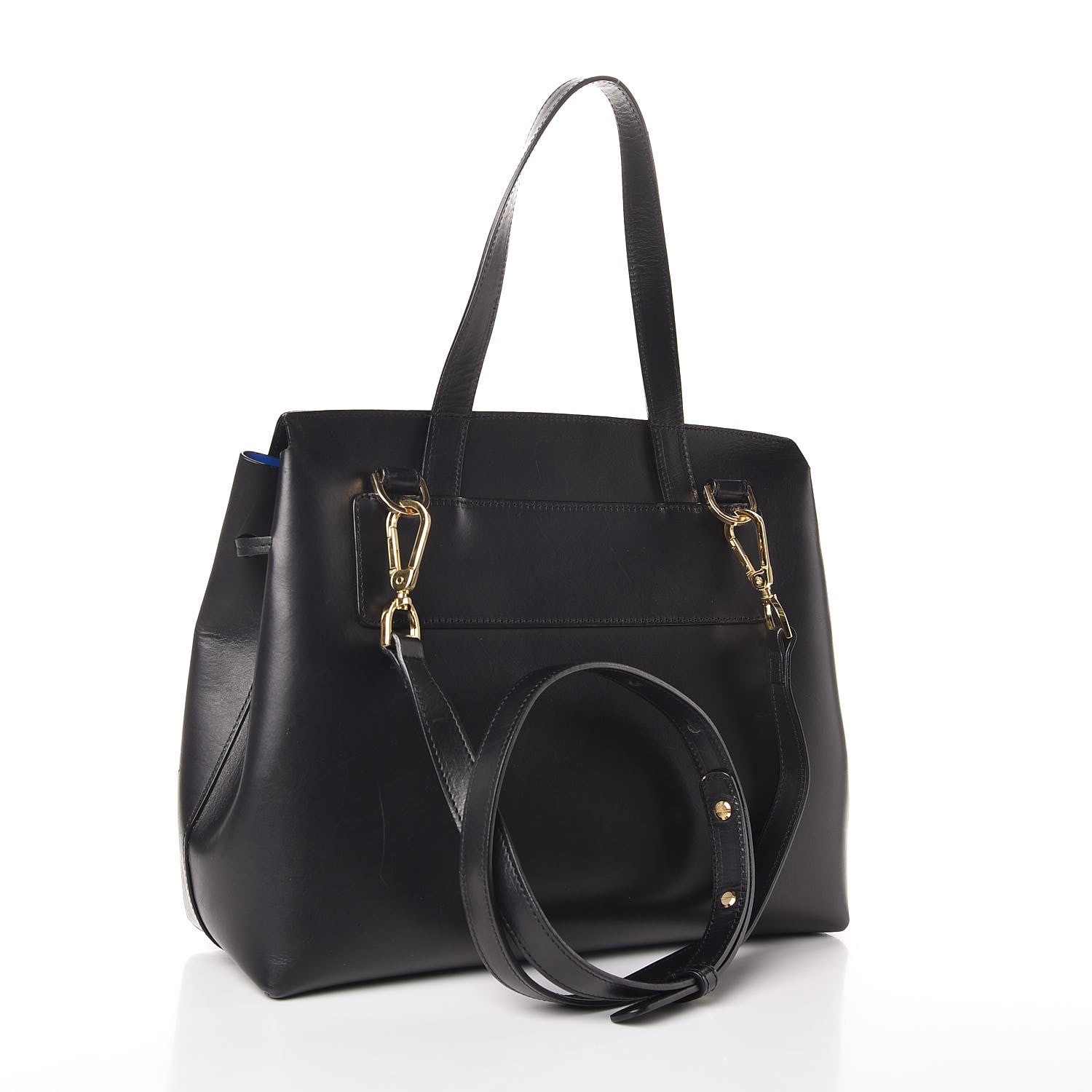 Mansur Gavriel Calfskin Lady Bag Black Royal 4 of 10