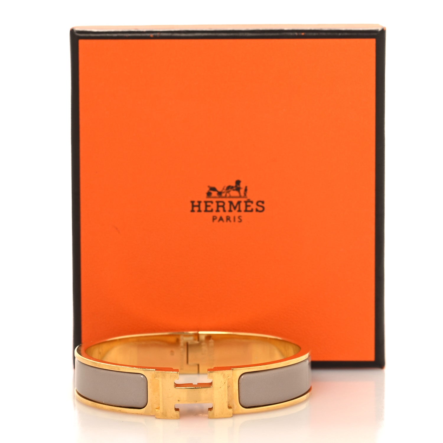 Hermes Enamel Narrow Clic Clac H Bracelet PM Marron Glace 5 of 5