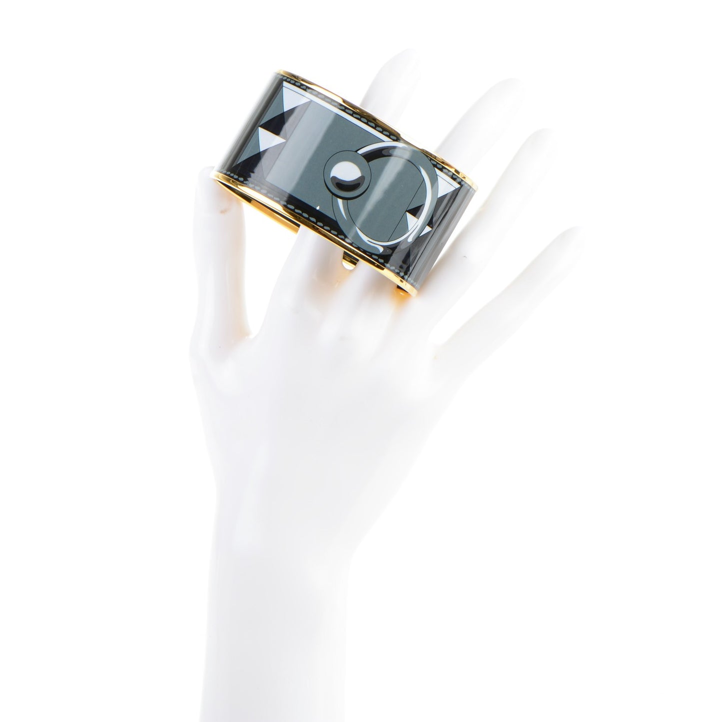 Enamel Printed Collier De Chien Extra Wide Bracelet 70