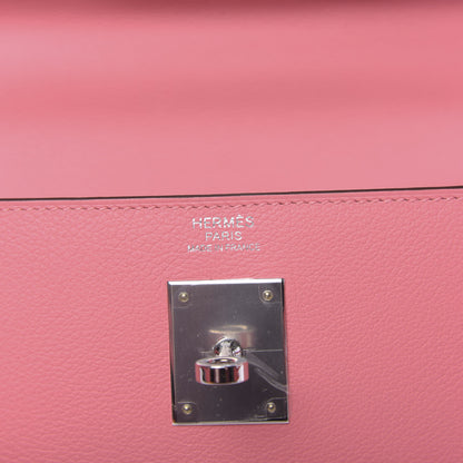 Hermes Evercolor Verso Kelly Retourne 32 Rose D'ete Terre Battue 6 of 11