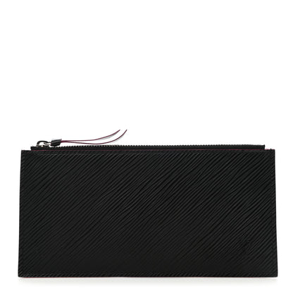 Louis Vuitton Epi Felicie Chain Wallet Zippered Insert Black Hot Pink 1 of 6