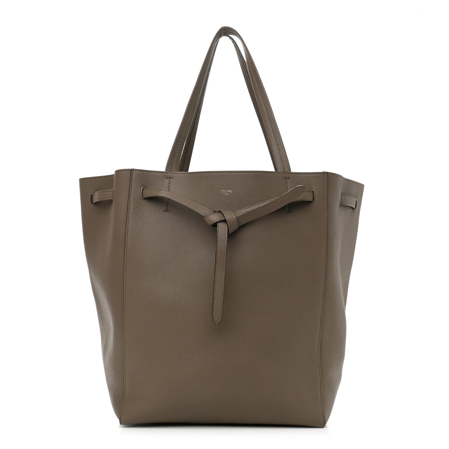 Soft Grained Calfskin Medium Belt Cabas Phantom Taupe