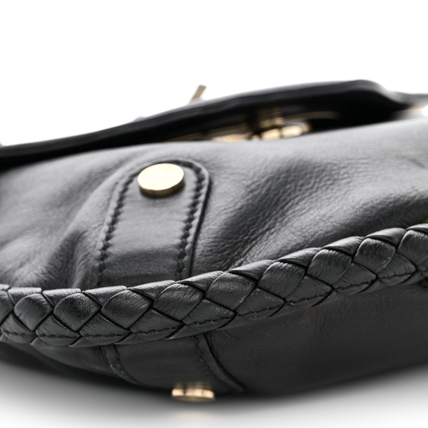 Gucci Calfskin Small Britt Tassel Shoulder Bag Black 9 of 10