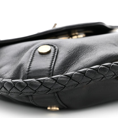 Gucci Calfskin Small Britt Tassel Shoulder Bag Black 9 of 10