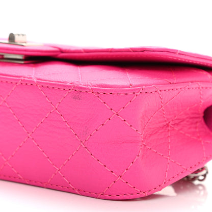 Chanel Goatskin Quilted 2.55 Reissue Flap Belt Bag Fluorescent Pink 10 of 10
