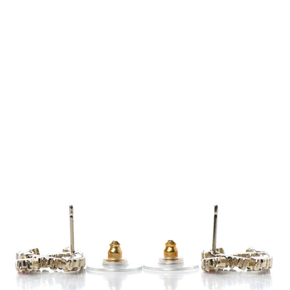 Chanel Crystal Over The Rainbow CC Earrings Gold Multicolor 3 of 4