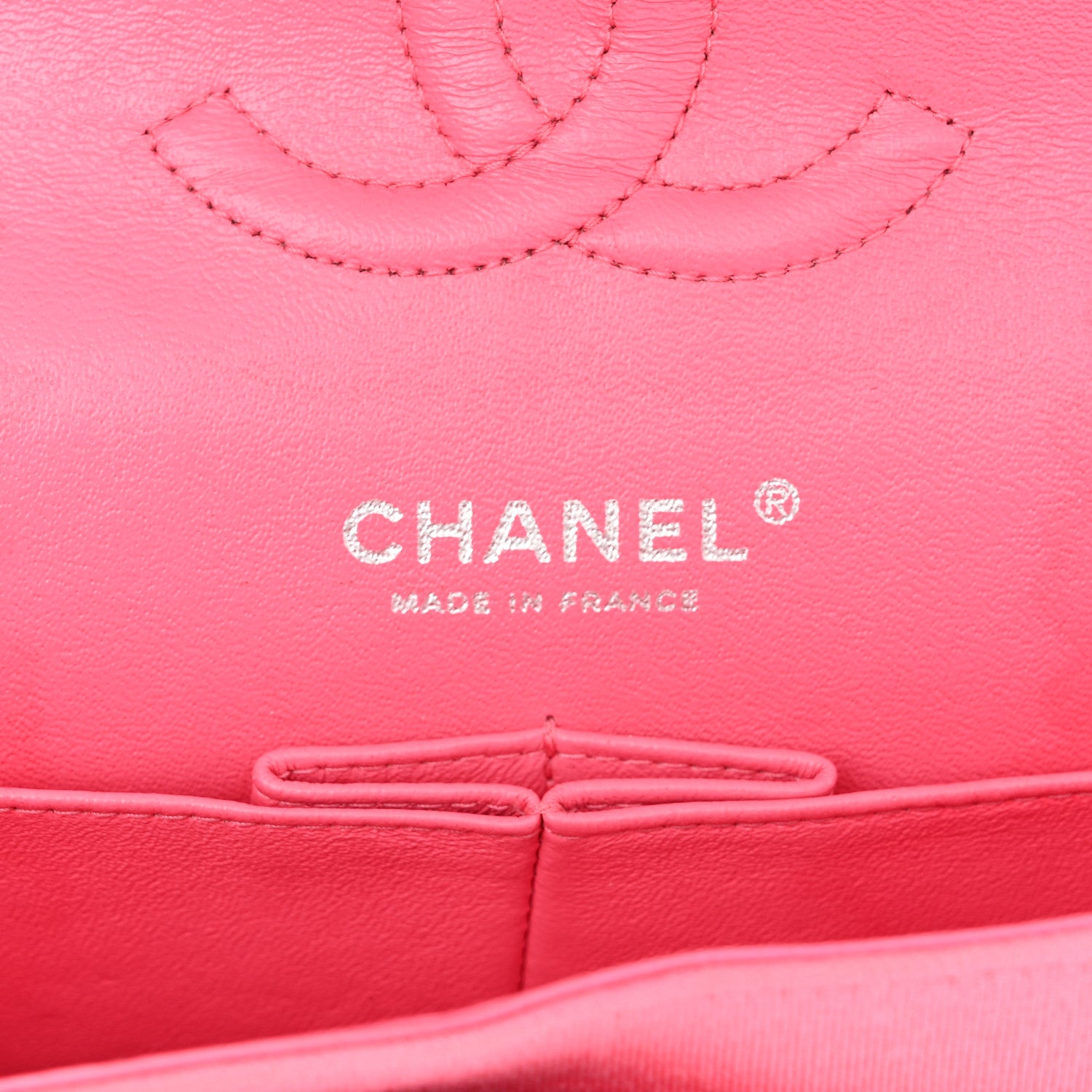 Chanel Jersey Quilted Medium Double Flap Dark Pink 6 of 10