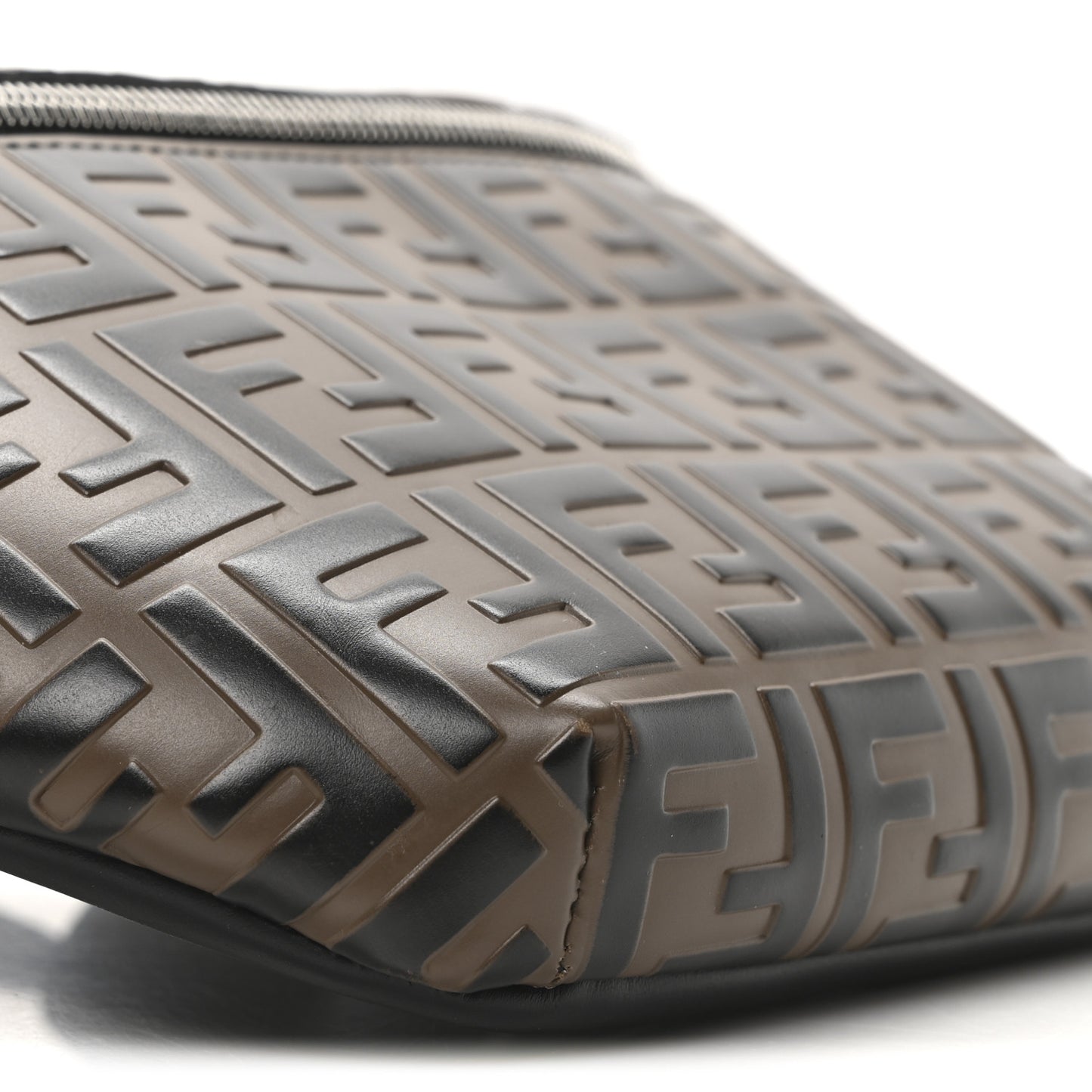 Vitello Century Bi-Color FF 1974 Embossed Belt Bag Maya Black
