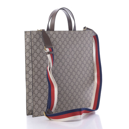 Gucci GG Supreme Monogram Mystic Cat Sylvie Web Vertical Tote 4 of 11
