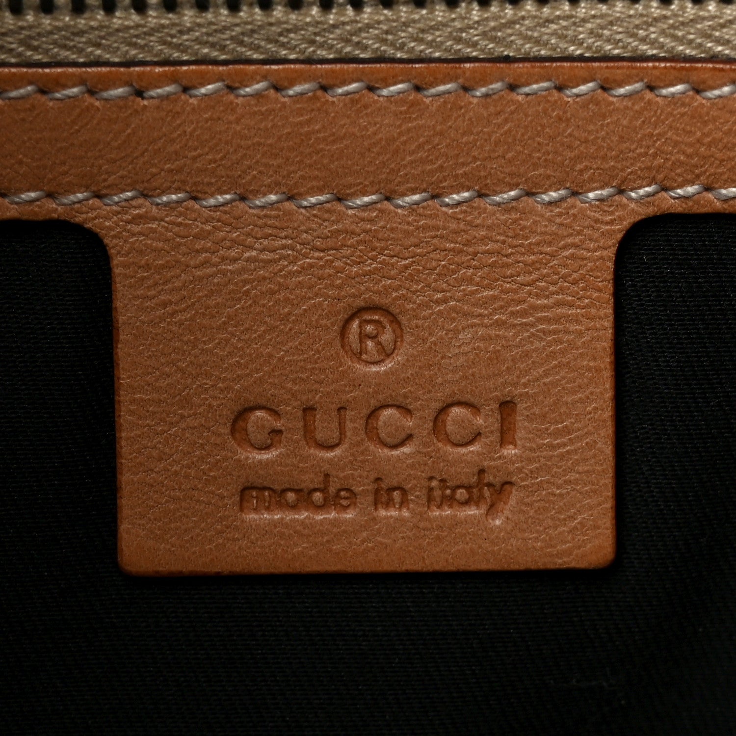 Gucci Monogram Calfskin Horsebit Chain Flap Shoulder Bag Black Brown 5 of 9