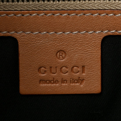 Gucci Monogram Calfskin Horsebit Chain Flap Shoulder Bag Black Brown 5 of 9