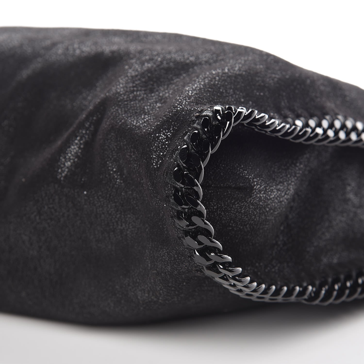 Stella McCartney Shaggy Deer Falabella Fold Over Tote Black 7 of 10