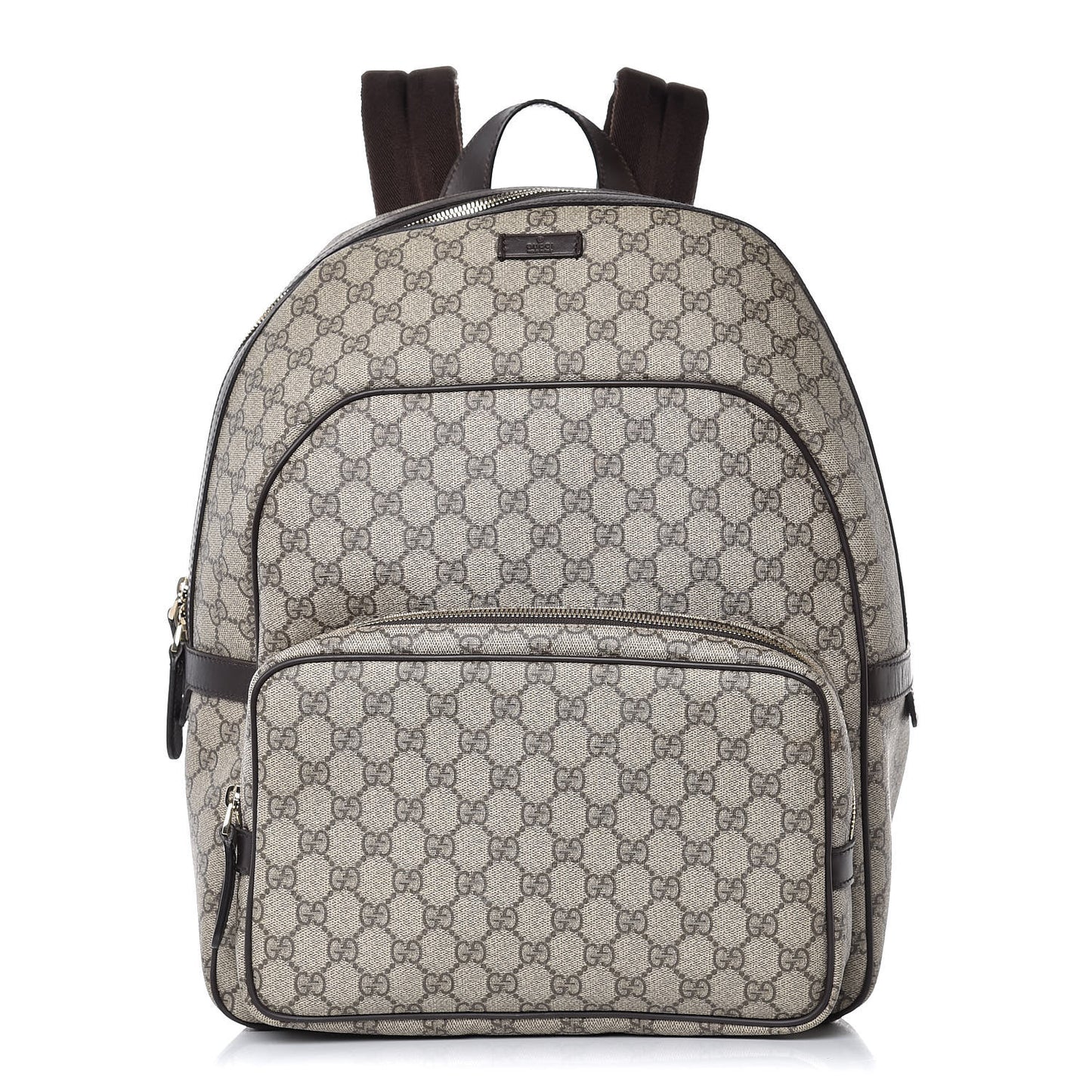 GG Supreme Monogram Large Day Backpack Brown