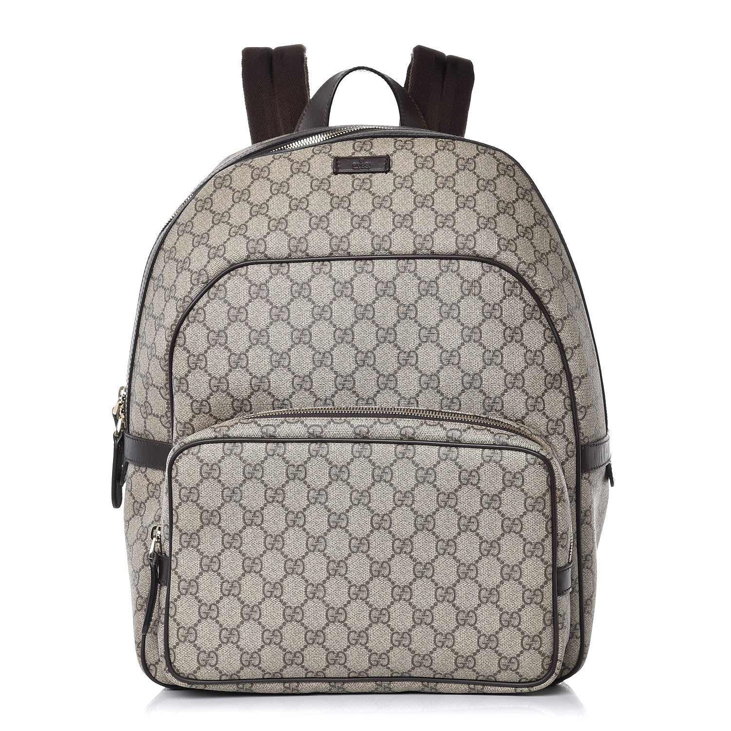 Gucci GG Supreme Monogram Large Day Backpack Brown 1 of 11