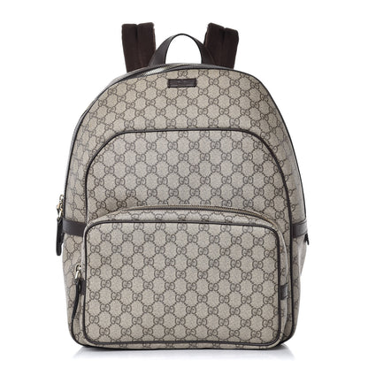Gucci GG Supreme Monogram Large Day Backpack Brown 1 of 11
