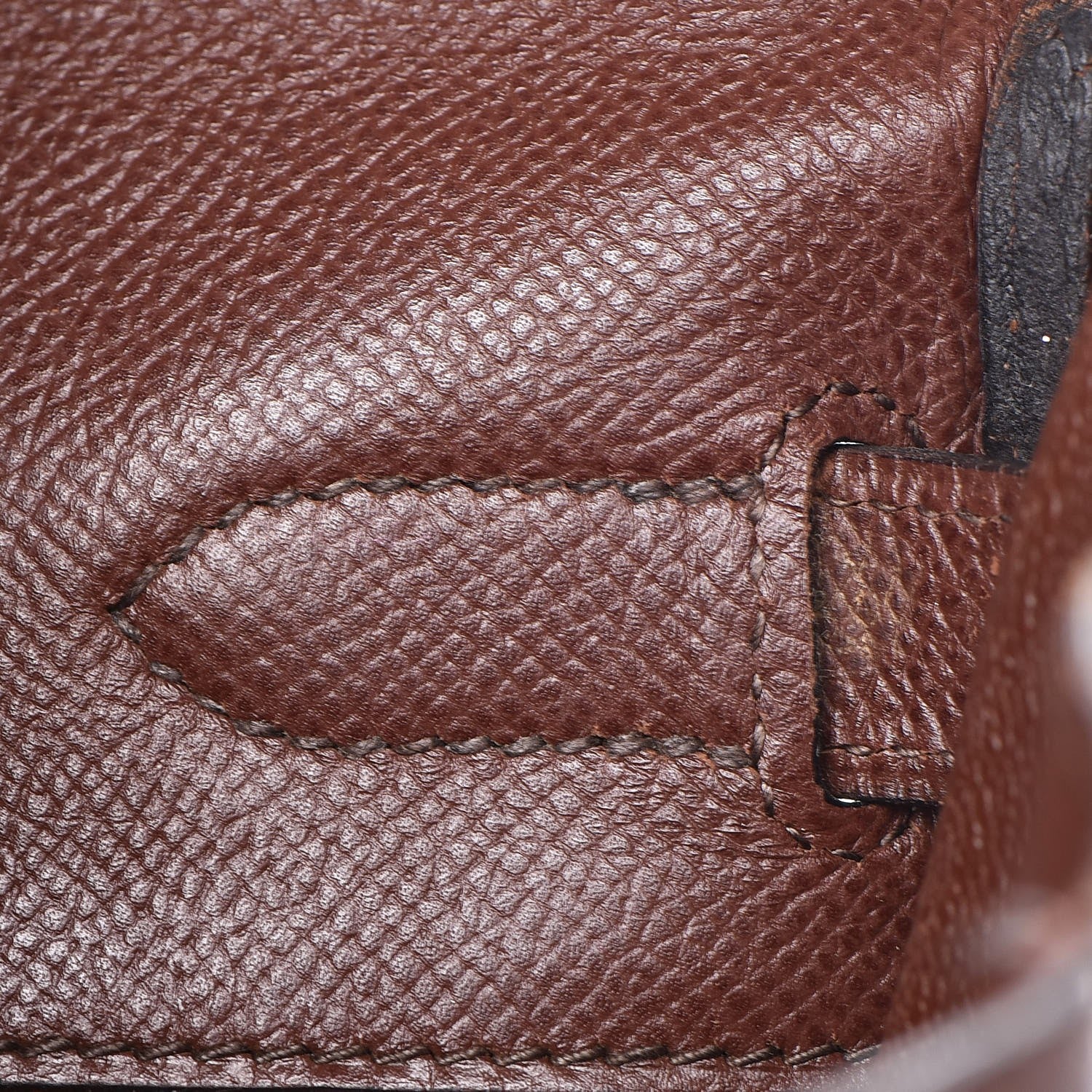 Hermes Courchevel Retourne Kelly 32 Chocolate 17 of 37
