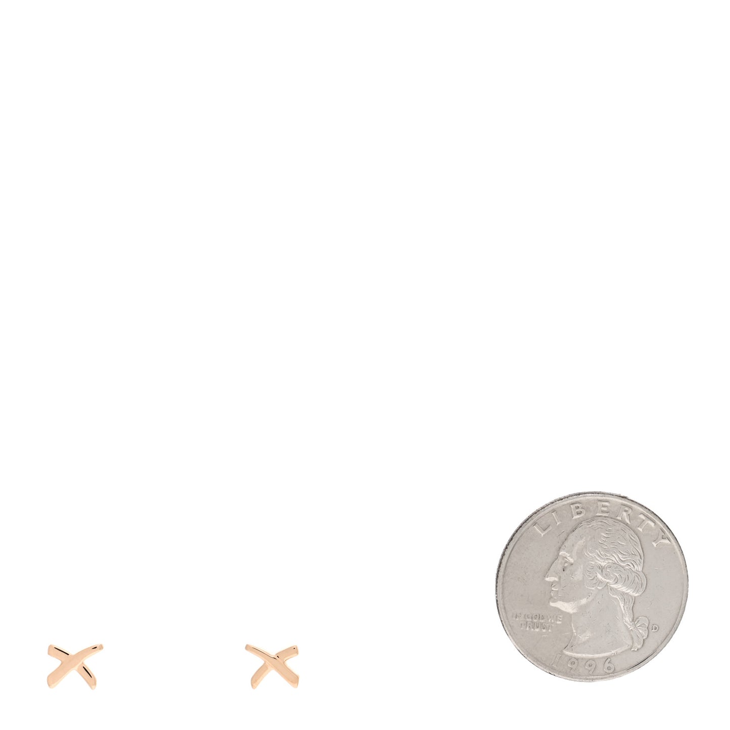 18K Rose Gold Mini Paloma's Graffiti X Earrings