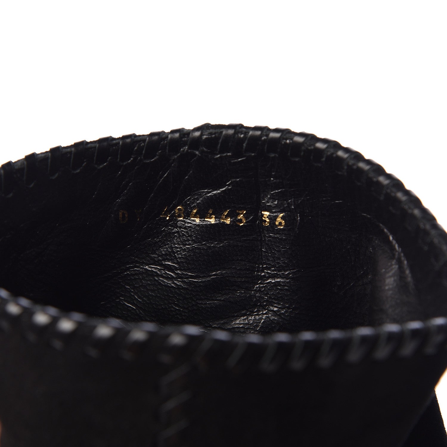 Saint Laurent Suede Calfskin Niki 105 Wedge Booties 36 Black 9 of 10