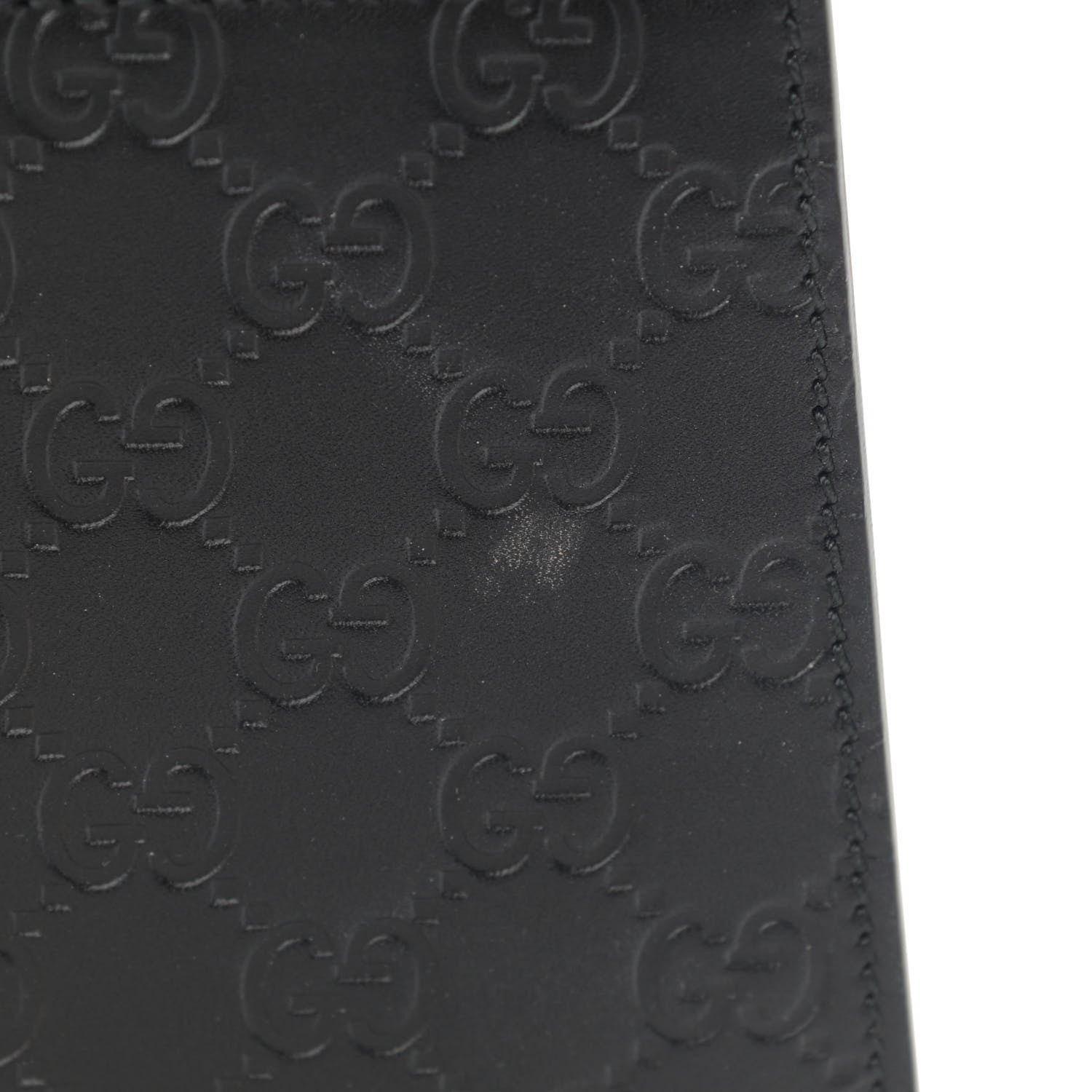 Gucci Guccissima Signature Small Padlock Top Handle Bag Black 12 of 16