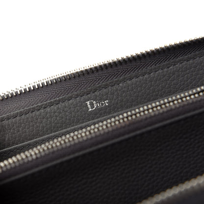 Christian Dior HOMME Grained Calfskin Zipped Wallet Grey 6 of 7