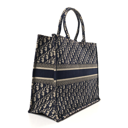 Christian Dior Oblique Large Book Tote Blue Multicolor 3 of 15