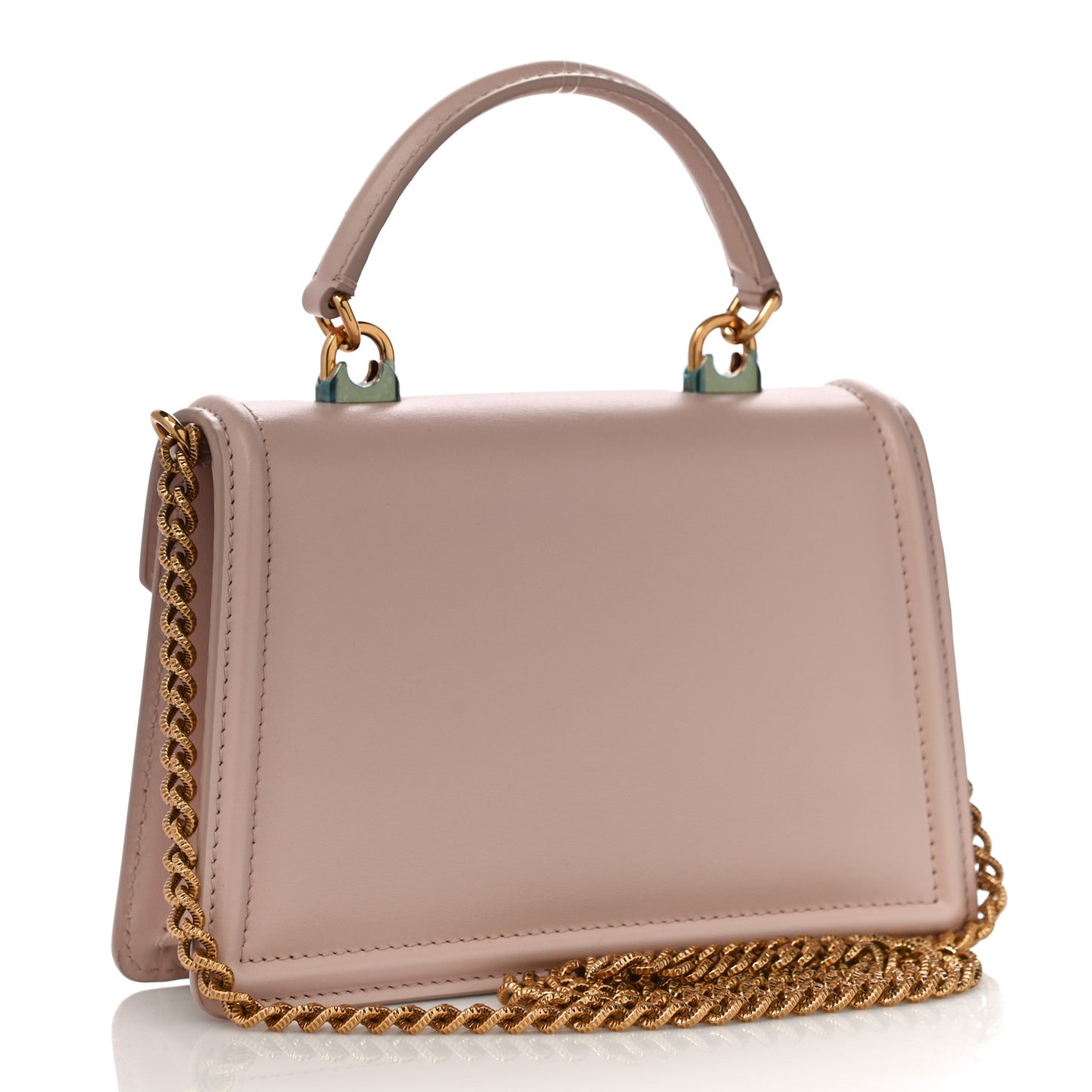 Smooth Calfskin Small Devotion Envelope Top Handle Bag Pink