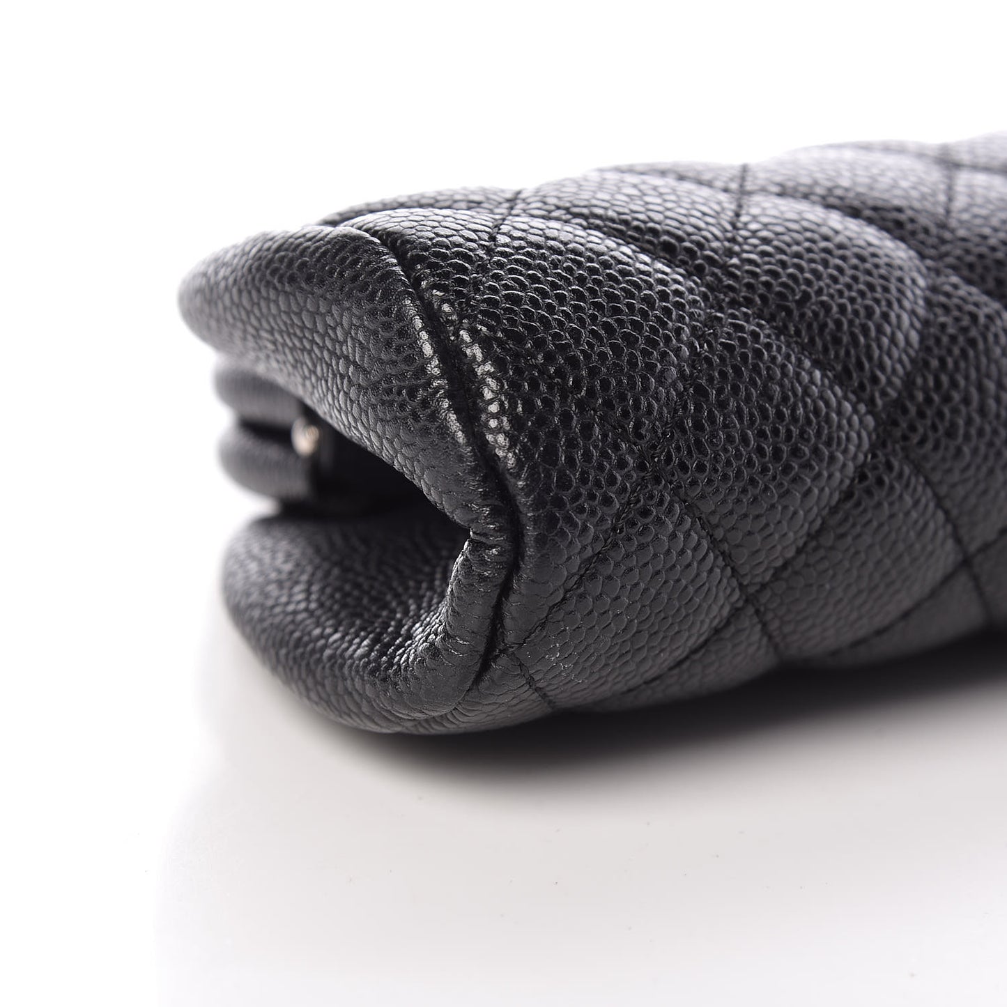 Caviar Quilted Timeless Clutch Black