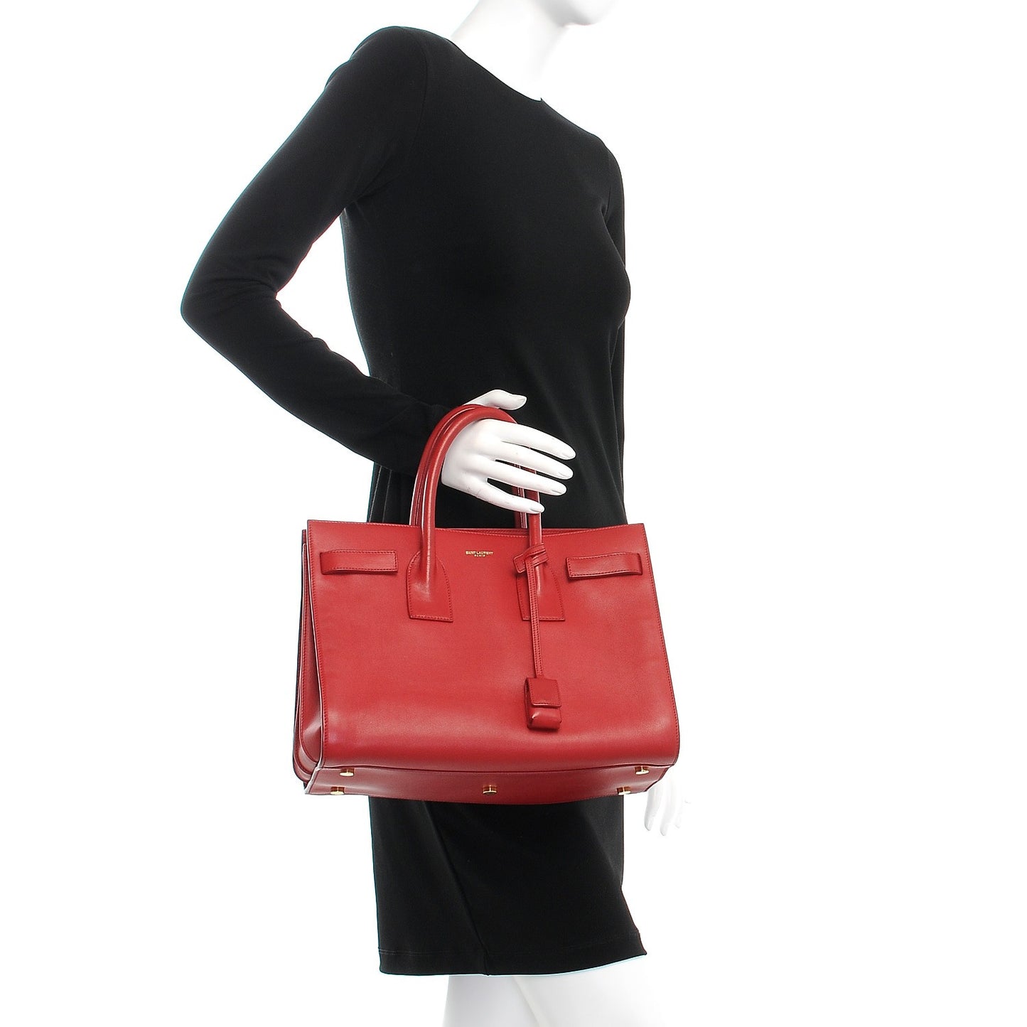 Calfskin Small Sac De Jour Rouge Orient