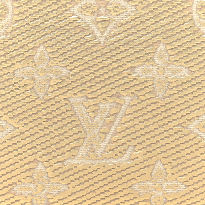 Louis Vuitton Lurex Jacquard Monogram Zippy Coin Purse Beige 7 of 8