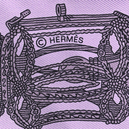 Hermes Silk Merveilleuses Lanternes Twilly Parme Turquoise Kaki 4 of 4
