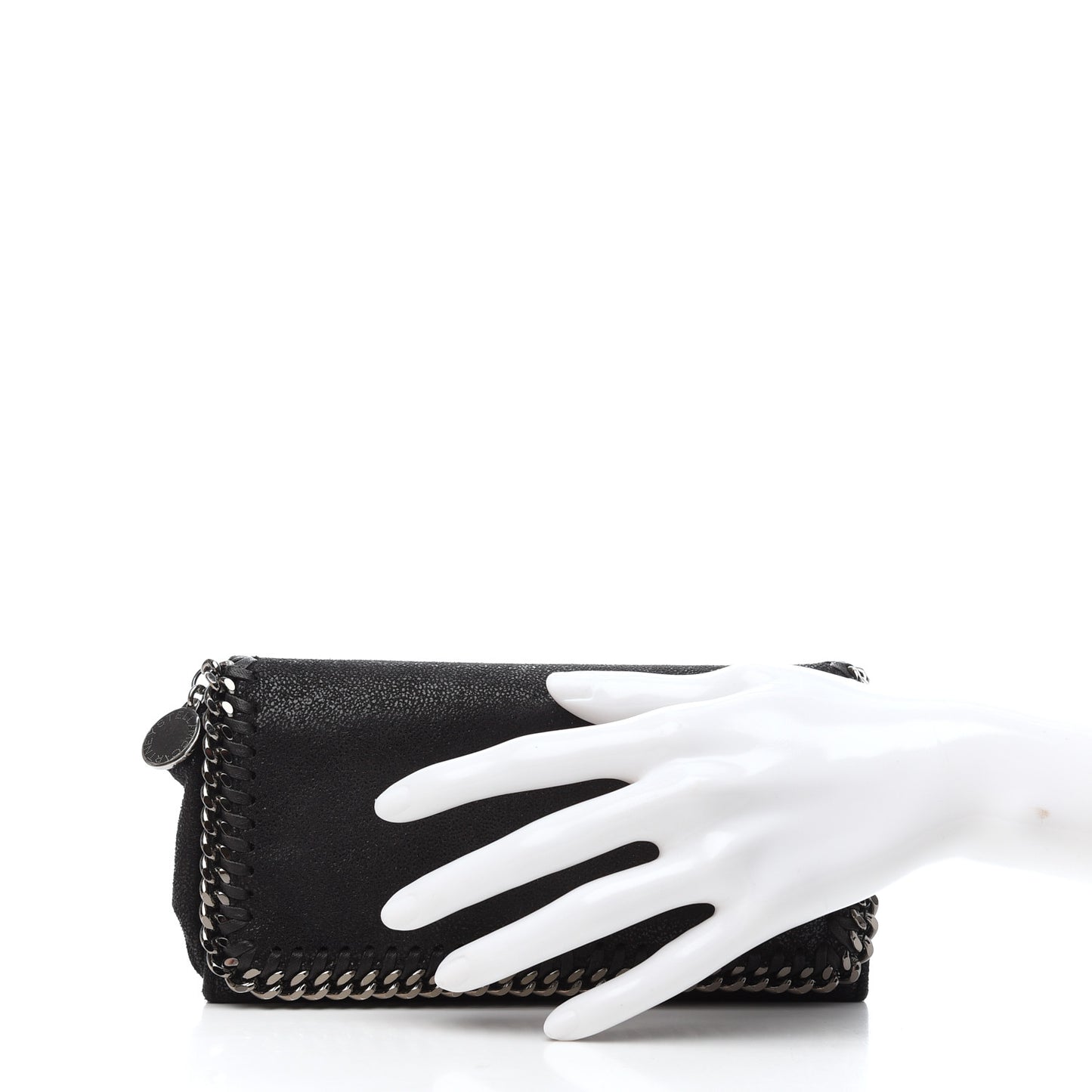 Shaggy Deer Falabella Flap Wallet Black