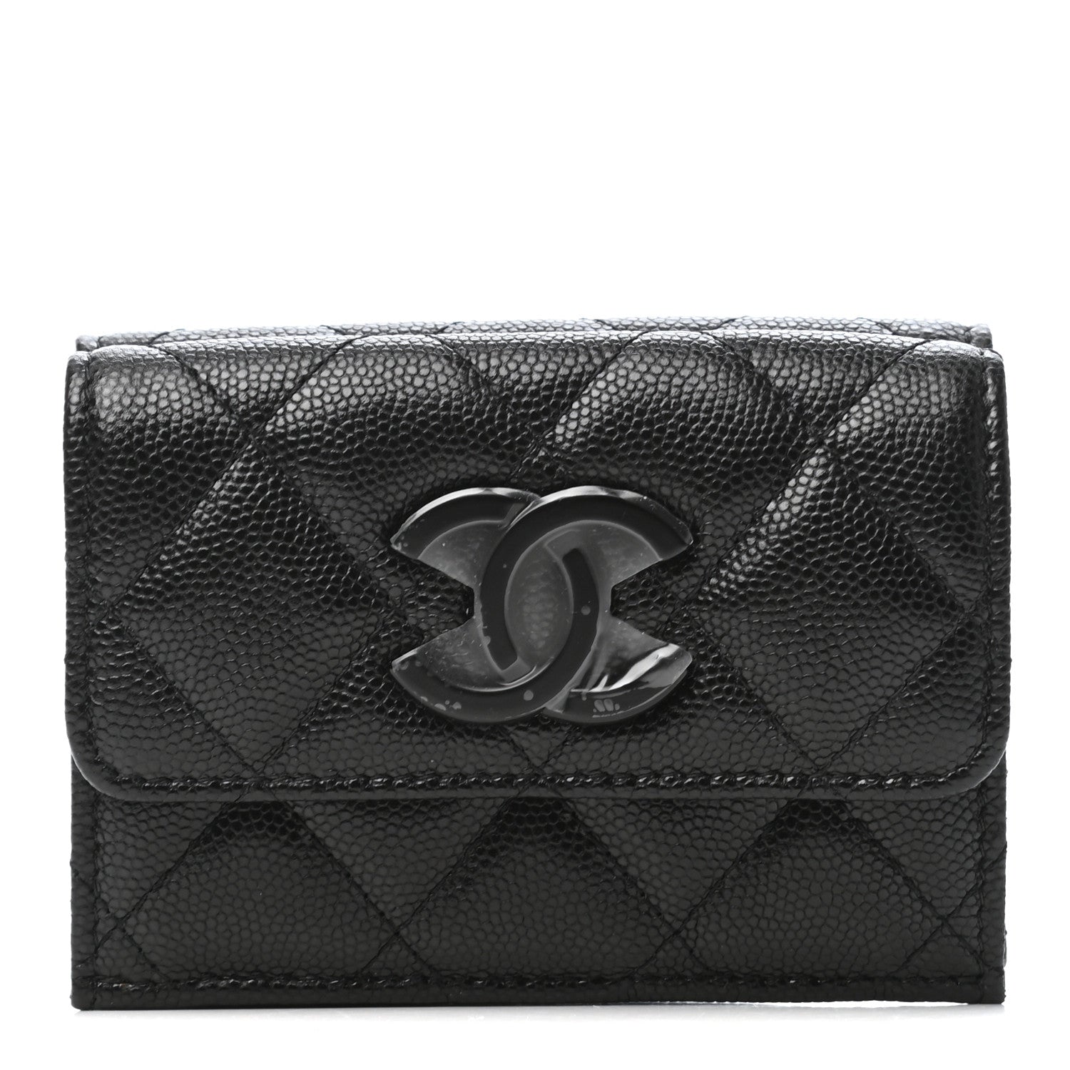 Chanel Caviar Quilted My Everything Small Flap Wallet Black 1 of 8