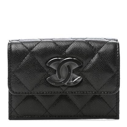Chanel Caviar Quilted My Everything Small Flap Wallet Black 1 of 8