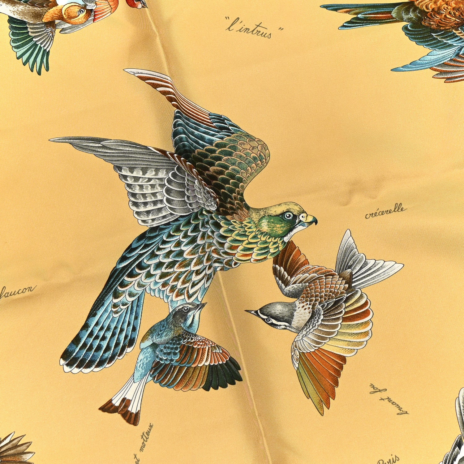 Hermes Silk Carre L’Intrus 90 Scarf 5 of 6