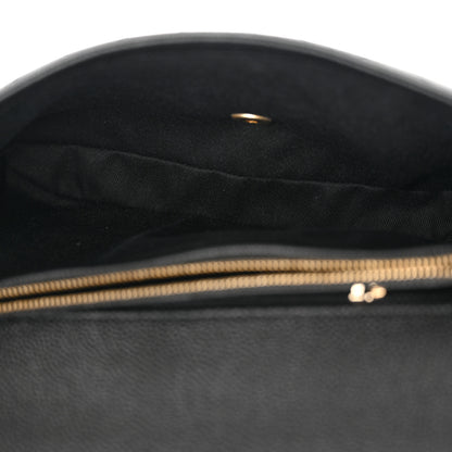 Chanel Grained Calfskin Stitched Flap Black 5 of 16