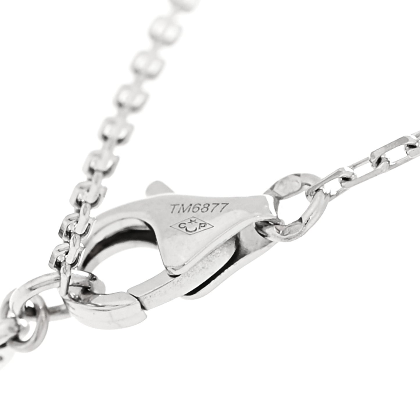 18K White Gold Diamond SM D'Amour Pendant Necklace