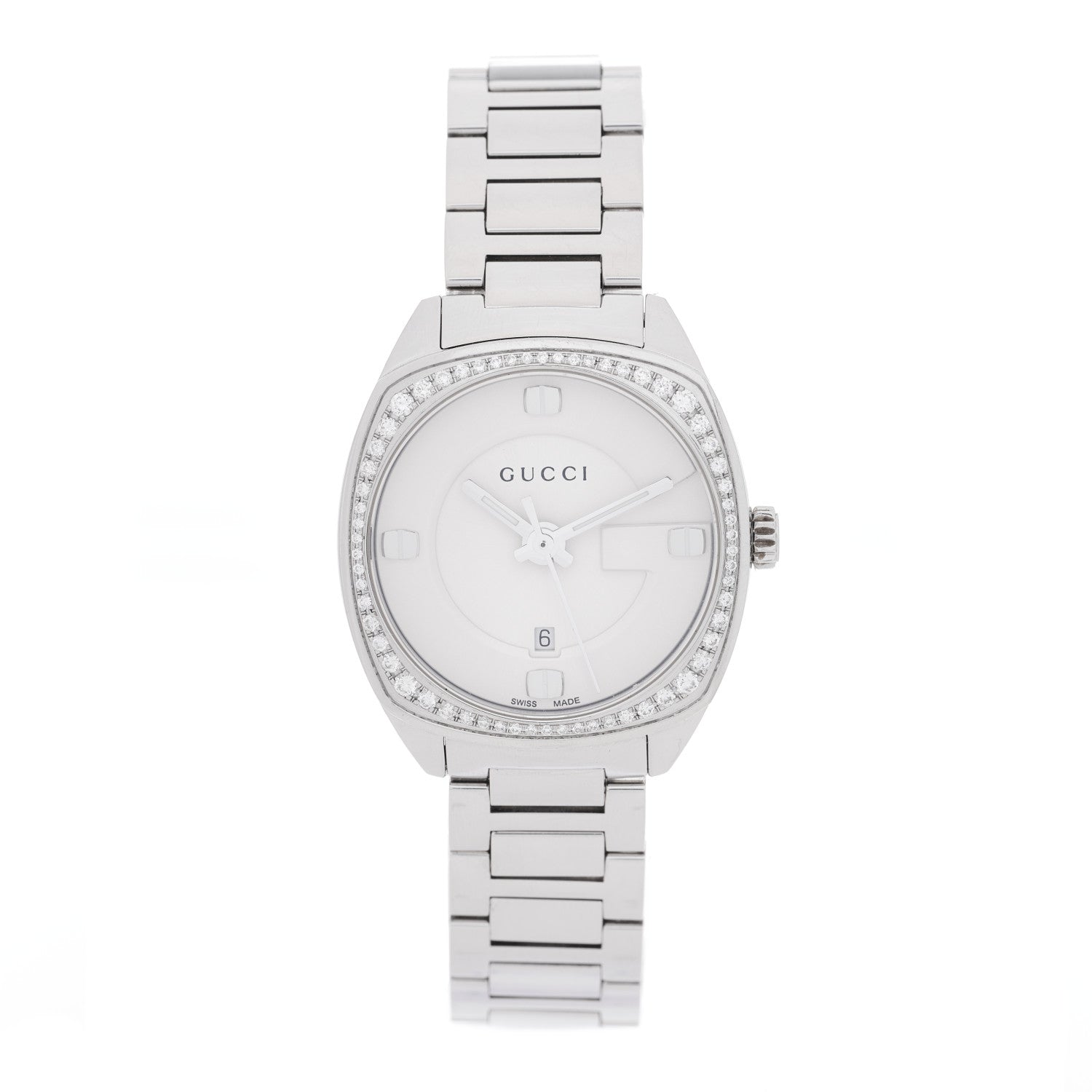 Gucci Stainless Steel Diamond Bezel 40mm GG2570 Quartz Watch 1 of 5