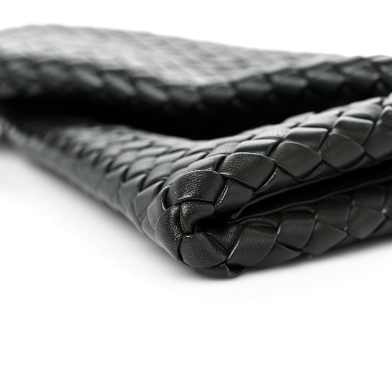 Bottega Veneta Nappa Intrecciato Crisscross Clutch Vert Fonce 6 of 7
