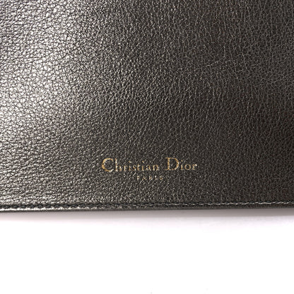 Christian Dior Metallic Calfskin Cannage Lady Dior Convertible Clutch Gunmetal 10 of 16