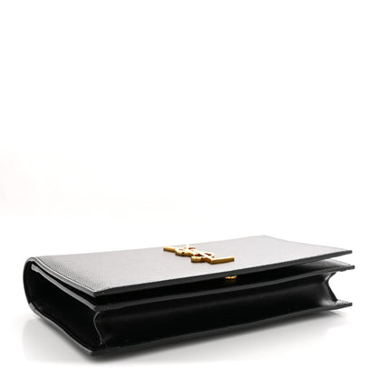 Saint Laurent Grain De Poudre Classic Monogram Kate Clutch Black 4 of 7