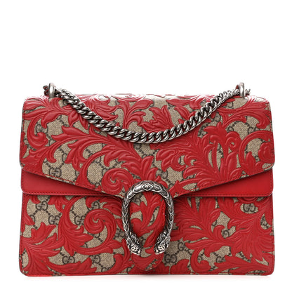 Gucci GG Supreme Monogram Arabesque Medium Dionysus Shoulder Bag Hibiscus Red 1 of 11