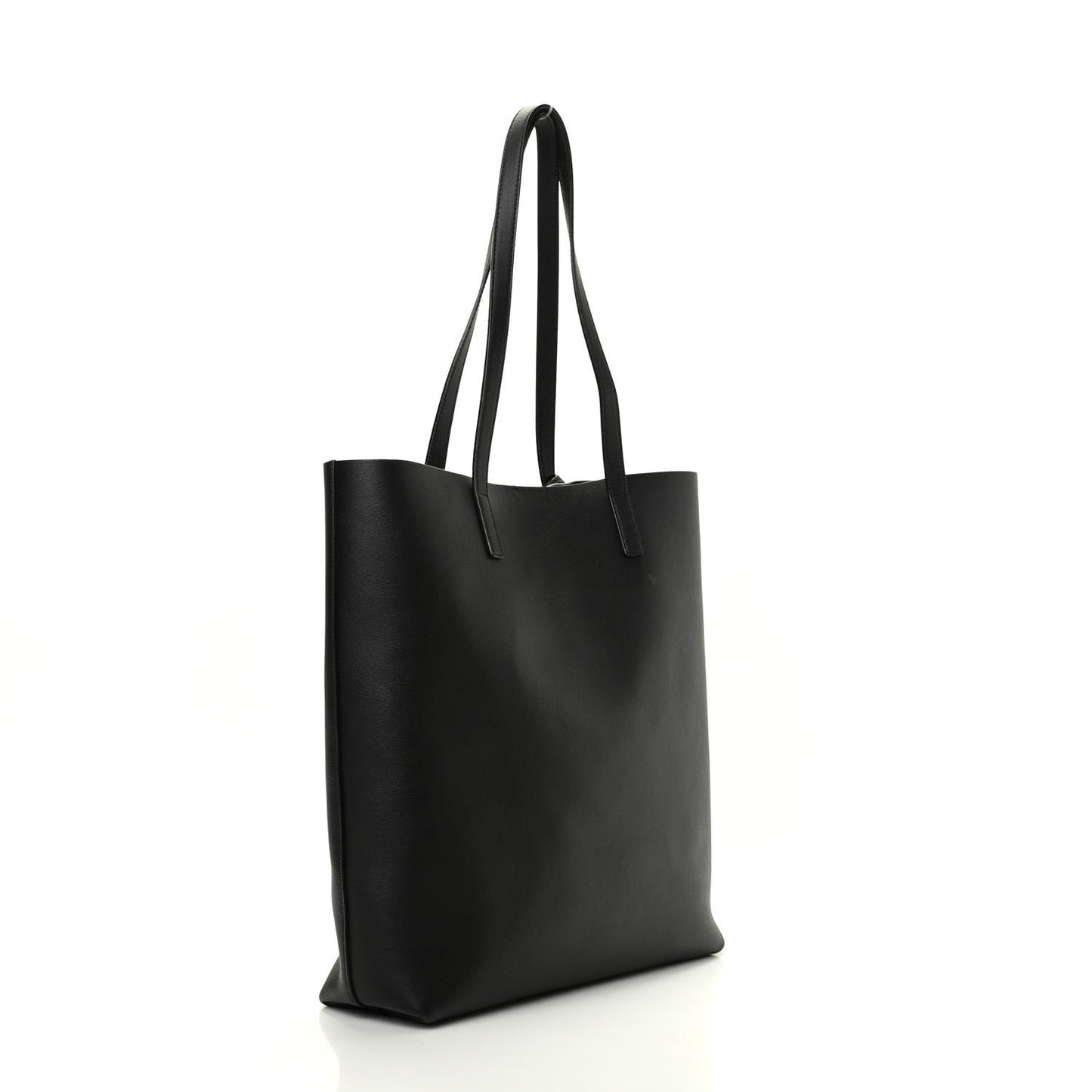 Calfskin Medium Shopping Tote Black