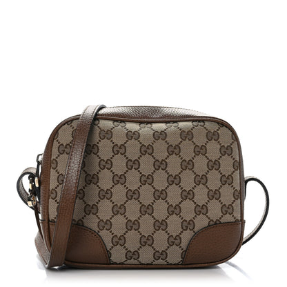 Gucci Monogram Mini Bree Messenger Bag Beige Tabacco 1 of 9