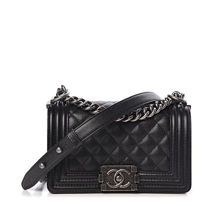 Chanel Caviar Quilted Small Boy Flap Black 1 of 8