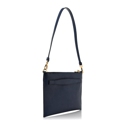 Prada Saffiano Small Flat Pouch Bluette 2 of 7