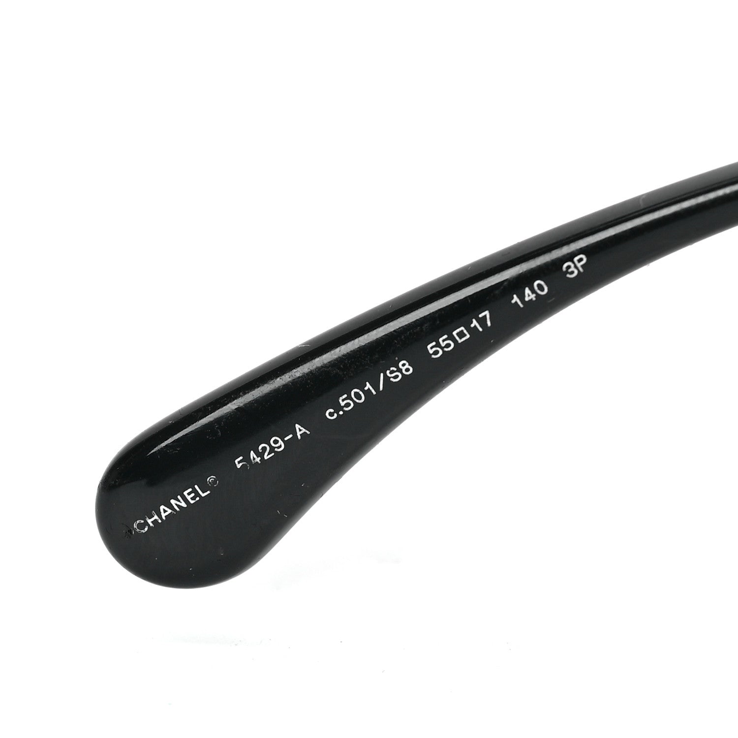 Chanel Acetate Polarized Butterfly Signature CC Sunglasses 5429-A Black 7 of 7