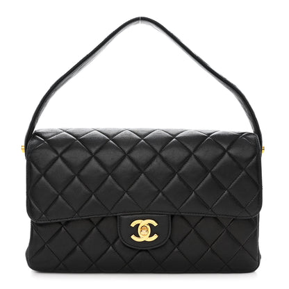 Chanel Lambskin Quilted Medium Double Sided Flap Black 1 of 16